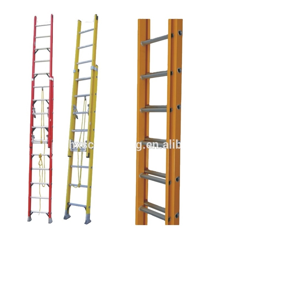 8m aluminum escalera de fibra de vidrio fiberglass extension telescope ladder escalera de fibra used fiberglass ladder