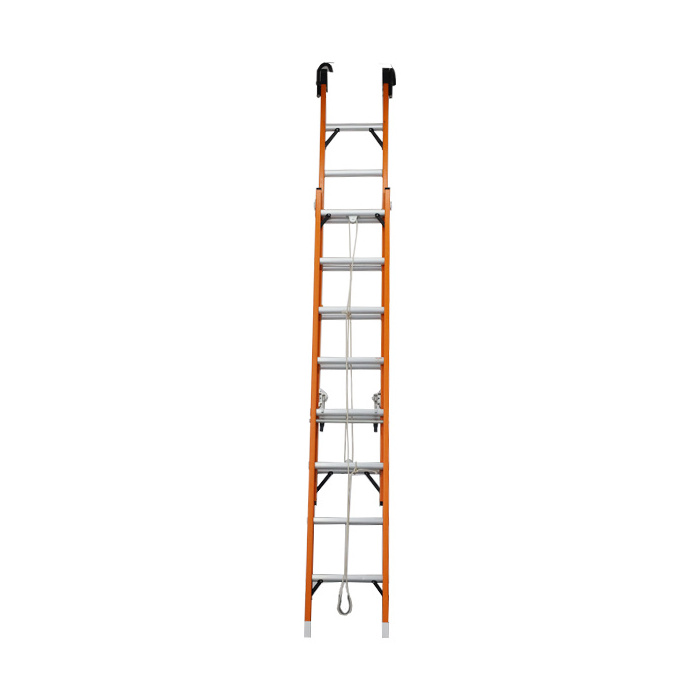 4m 5m 6m 7m 8m 9m 10m 11m Electric Insulated Fiberglass Telescopic Extension Ladder