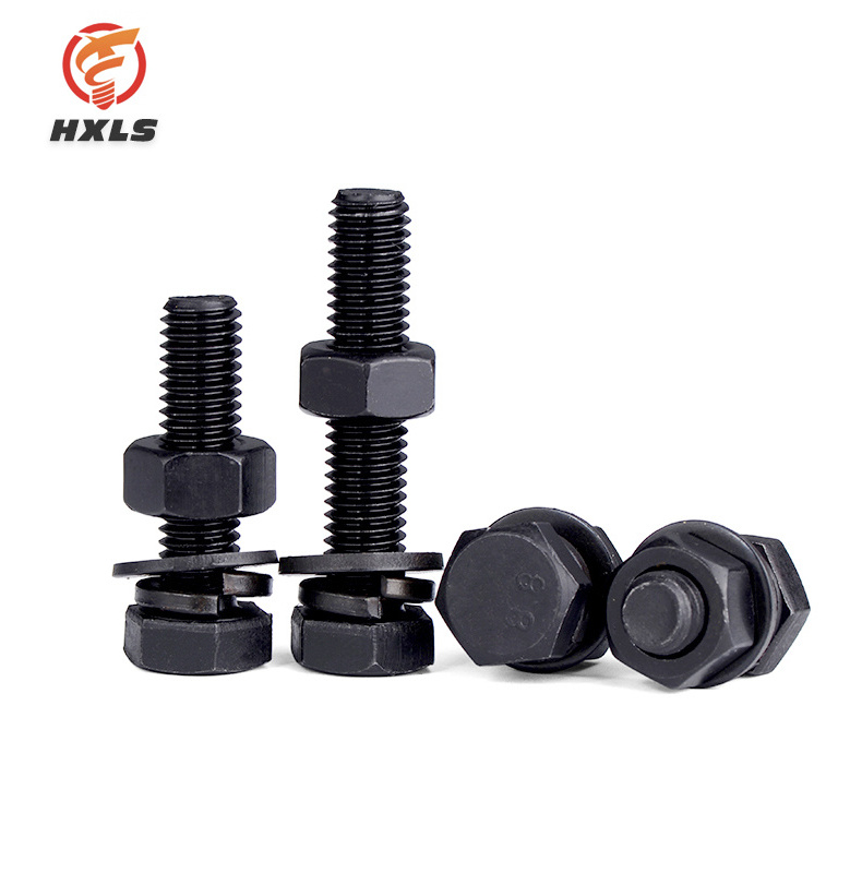 wholesale High Quality DIN933 DIN931UNC M6-m36 M10 8.8 10.9 12.9 Grade Hex Bolts And Nuts