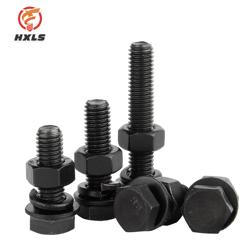 wholesale High Quality DIN933 DIN931UNC M6-m36 M10 8.8 10.9 12.9 Grade Hex Bolts And Nuts