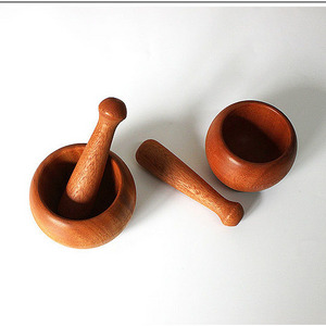 High Quality Wood Manual Food Mills Garlic Masher Sapele Wood Hand-Power Nutmeg Mills Manual for Kitchen and Home