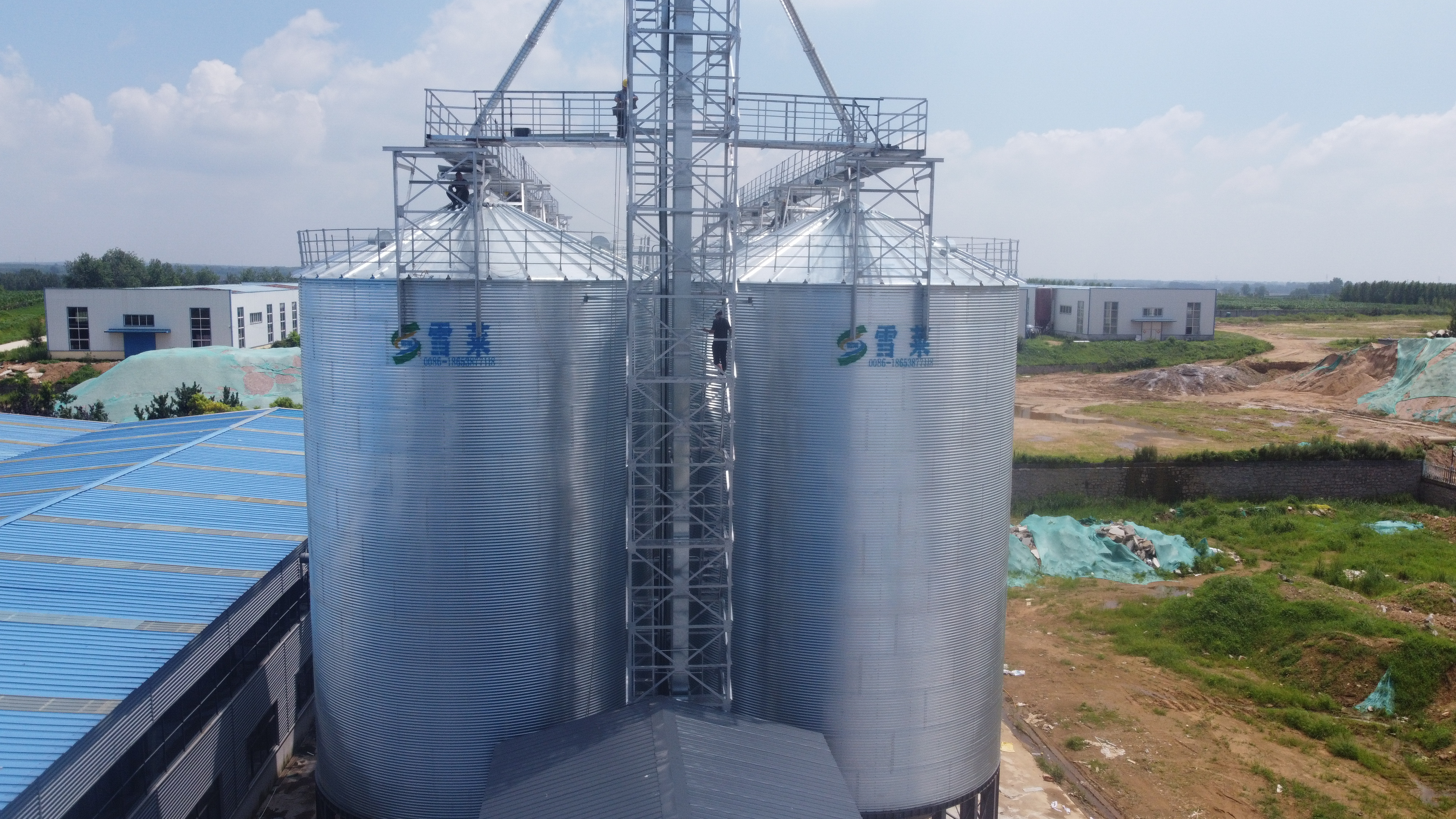 30 50 100 200 500 1000 1500 tons galvanized assembly feed seed cereal grain storage steel silo