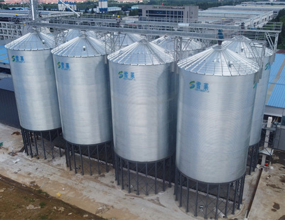 30 50 100 200 500 1000 1500 tons galvanized assembly feed seed cereal grain storage steel silo