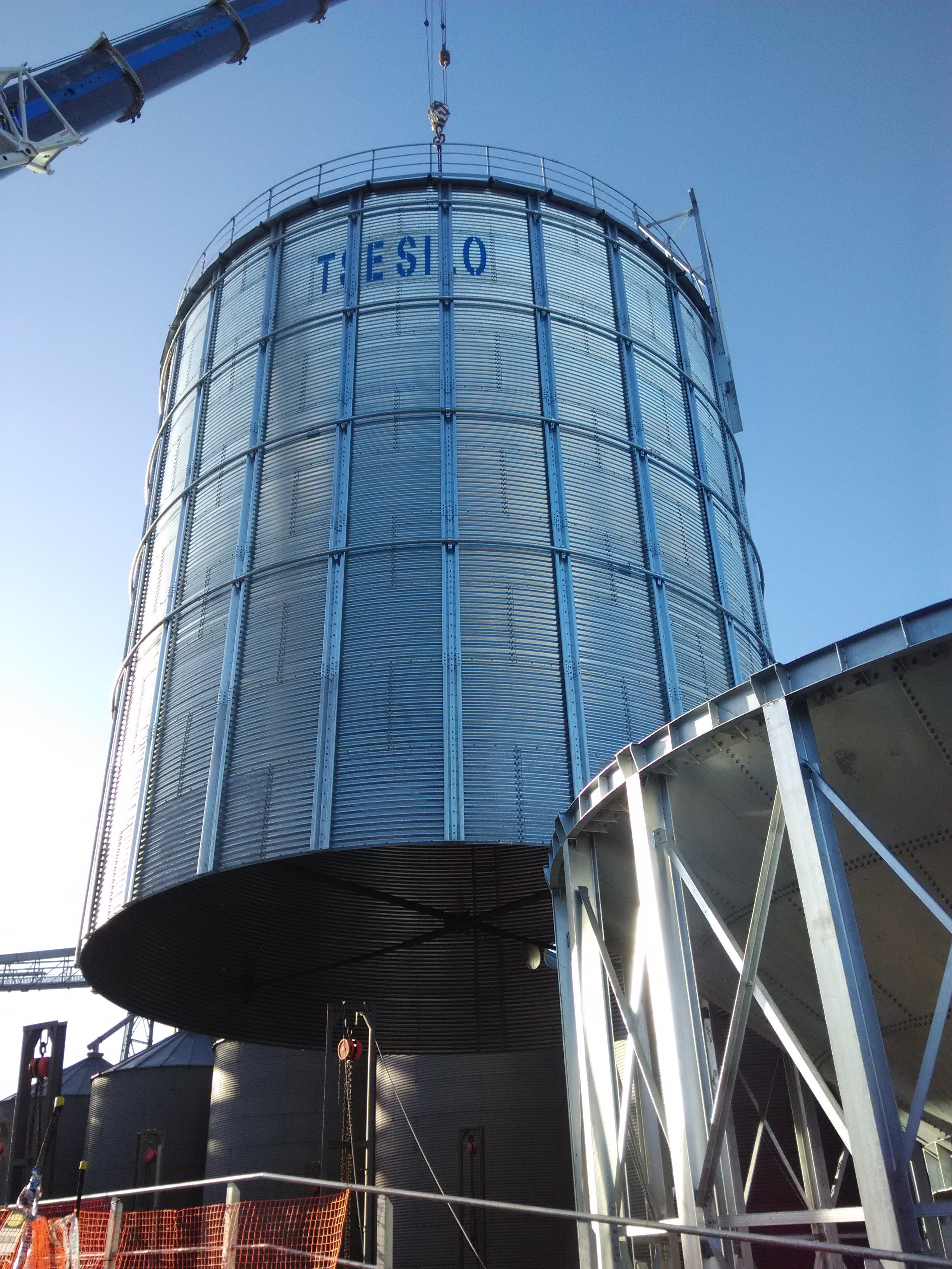 Galvanized steel silo tank bins 50 100 200 500 1000 1500 ton wheat soybeans barley corn storage steel silo