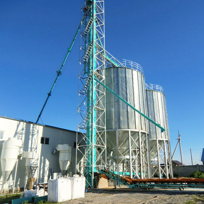 grain galvanized steel silo for wheat pellet grain silo prices