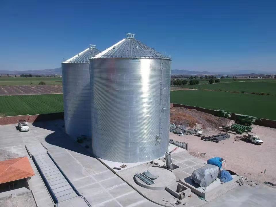 1000 2000 5000 10000 Ton wheat corn soybeans large storage capacity steel silo for grain cereal storage