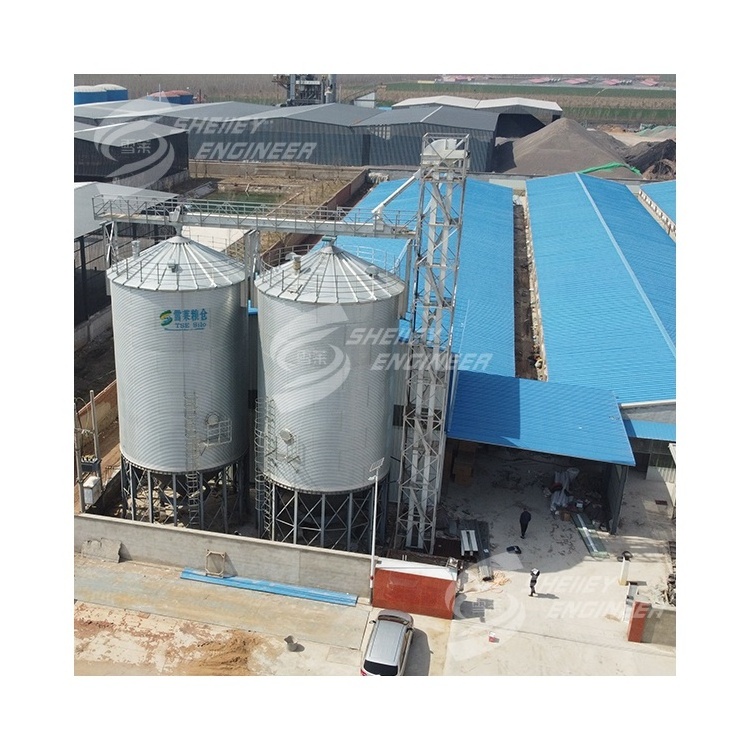 top quality galvanized grain steel silos farm corn wheat silos factory