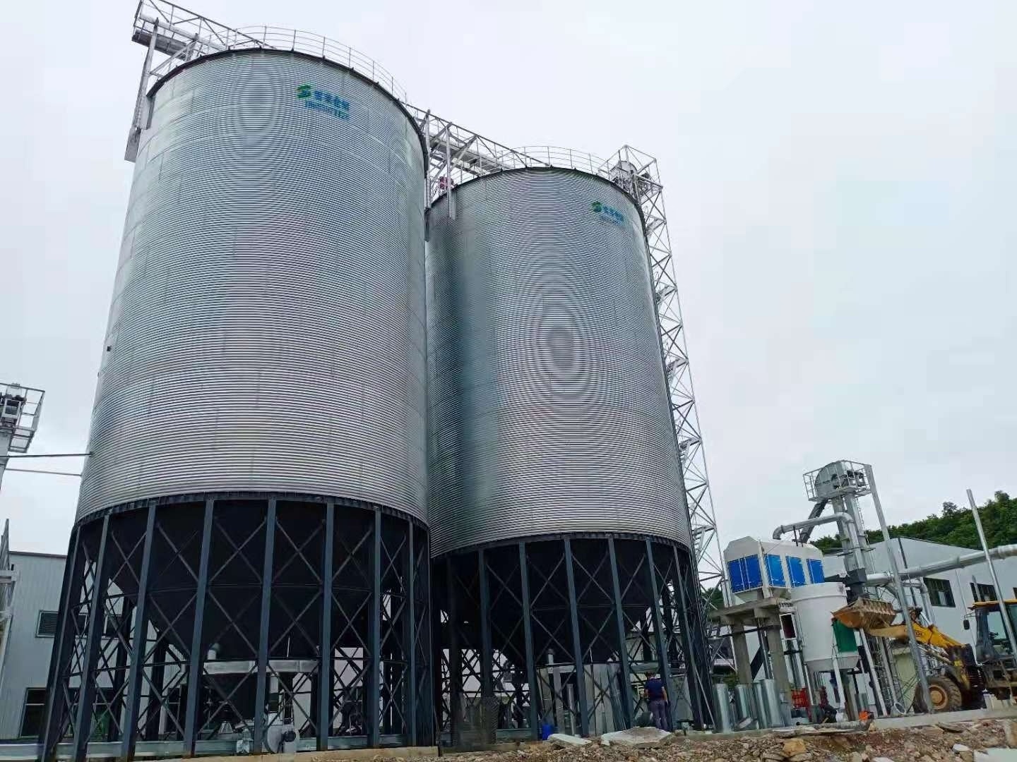 top quality galvanized grain steel silos farm corn wheat silos factory