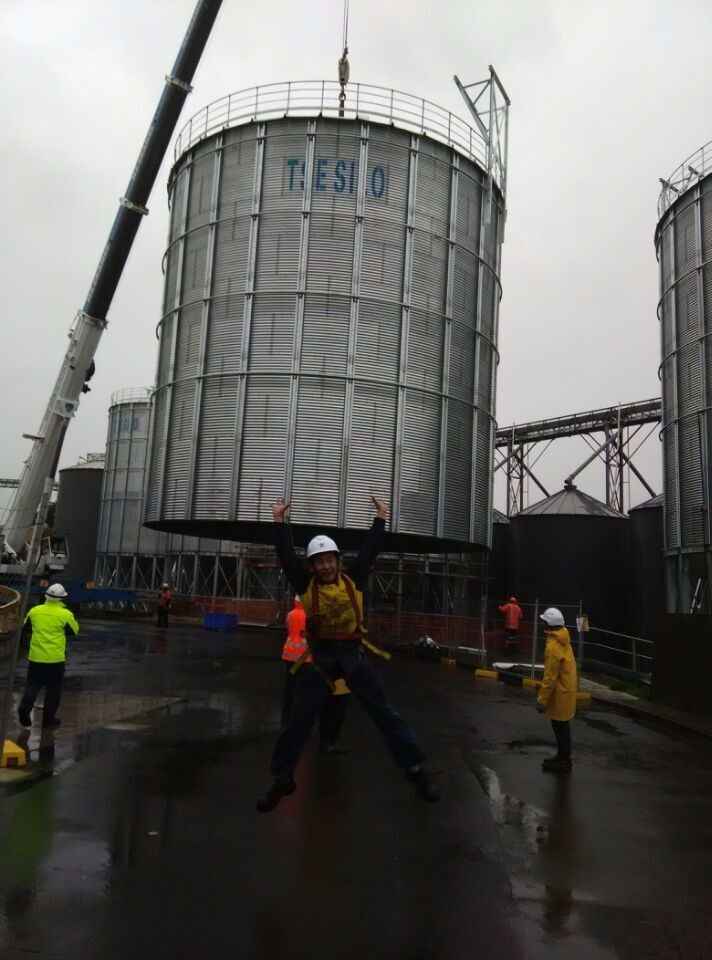 Galvanized steel silo tank bins 50 100 200 500 1000 1500 ton wheat soybeans barley corn storage steel silo