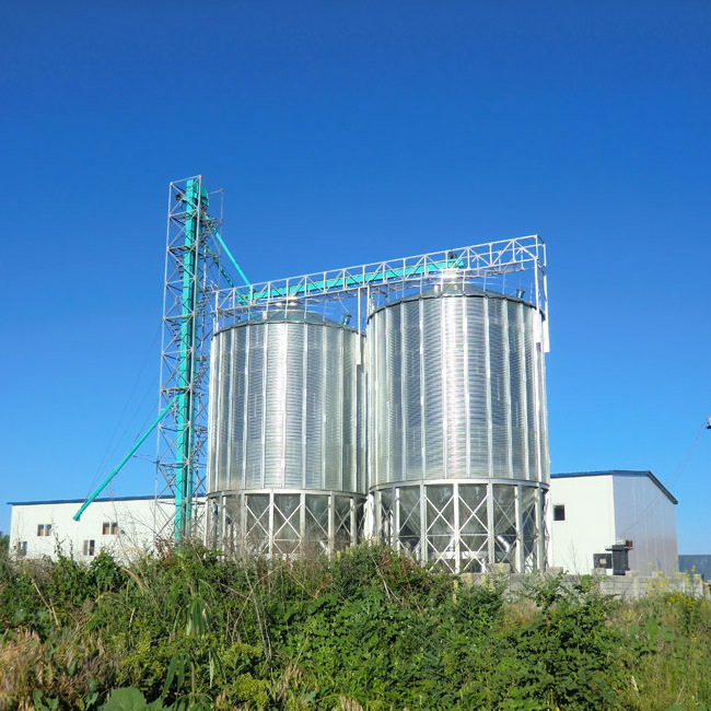 grain galvanized steel silo for wheat pellet grain silo prices