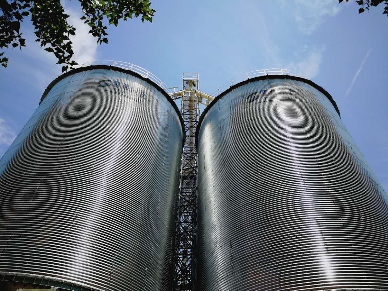 top quality galvanized grain steel silos farm corn wheat silos factory