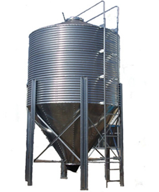 Storage silos bin for animal feed mill