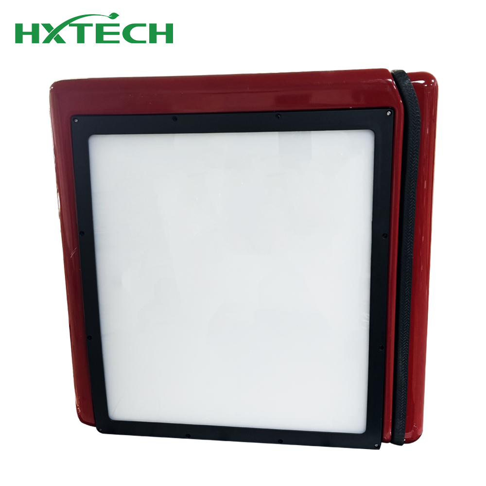 HXTECH FRP GPS Advertising LED Display Panel Screen Digital Signage and Delivery Box for Motorcycle Tail Boxes