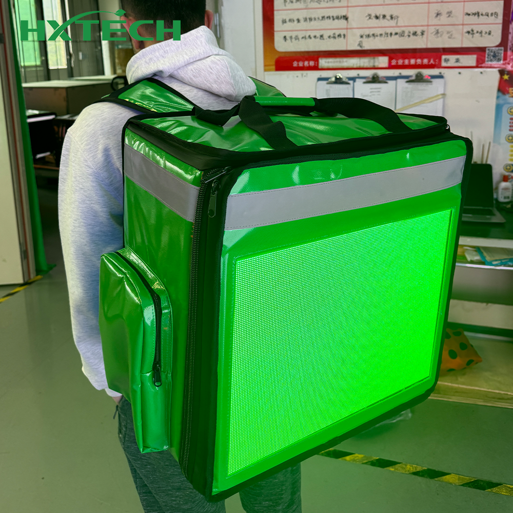 LED Display Scooter Tail Box with Video Play Delivery Box for Motorcycles