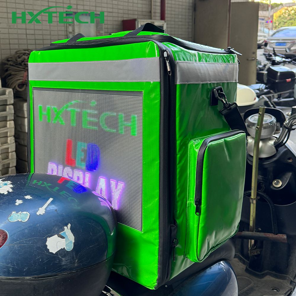 LED Display Scooter Tail Box with Video Play Delivery Box for Motorcycles