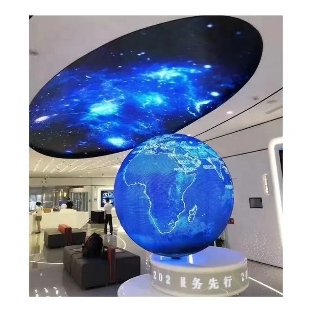 HXTECH 360 Degree 3d Round Led Video Screen Display Full Color Indoor Outdoor P2.5 Sphere Led Wall Display Ball Shape Spherical