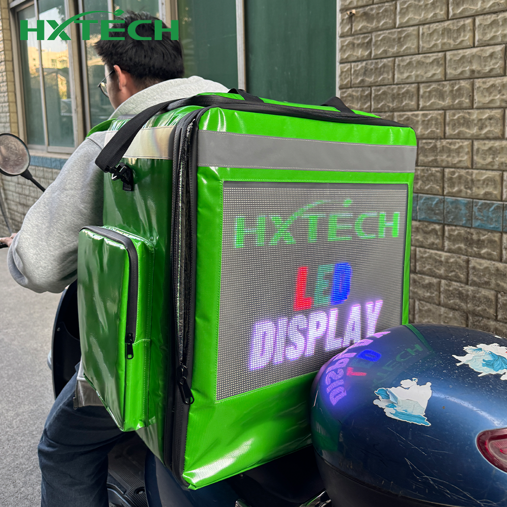 LED Display Scooter Tail Box with Video Play Delivery Box for Motorcycles