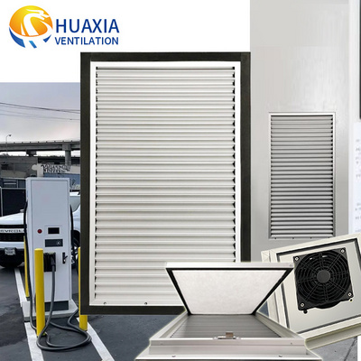 HUAXIA Exterior Aluminum Weather Air Louvers Sun Shade Aluminum Shutter Window Slats Louver