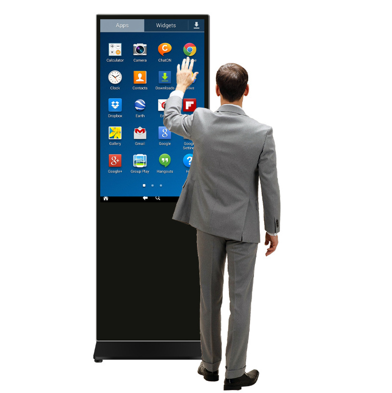 Digital Signage Totem Stand Floor Standing Smart Touch Screen 55 Inch Floor Standing Digital Signage