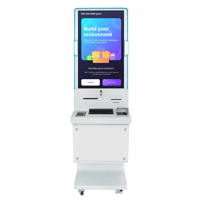 HXtouch kiosk self service restaurant customized 80mm thermal printer a4 printing machine self service kiosk for restaurant