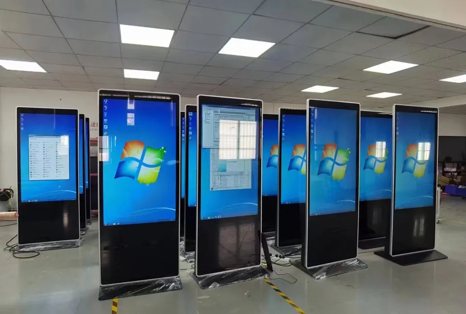 Digital Signage Totem Stand Floor Standing Smart Touch Screen 55 Inch Floor Standing Digital Signage