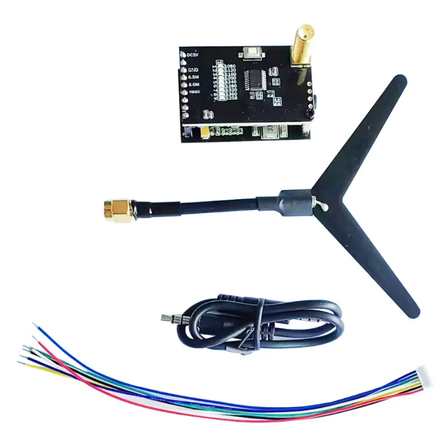 1.2GHz A/V VTX VRX 0.8/1.6mw Transmitter VRX Receiver  9 9CH Matek Video Transmission Receiver