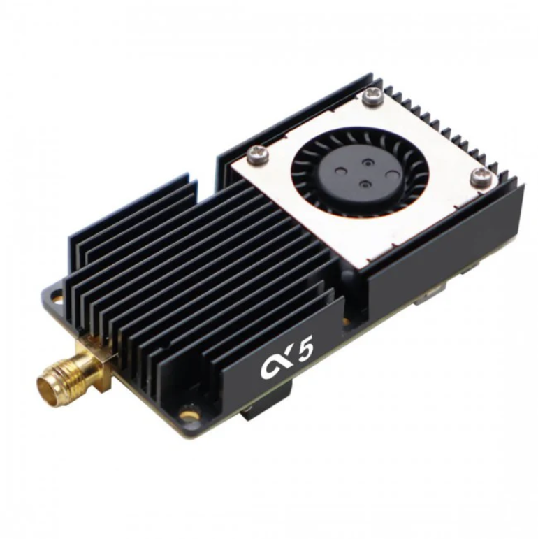 AKK Alpha 5 5W VTX - 5.8GHz 80CH 1w/2w/3w/5w Power Switchable FPV Video Transmitter