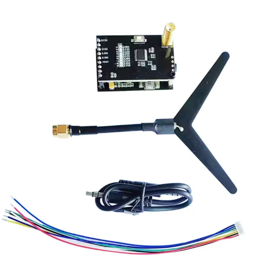 1.2GHz A/V VTX VRX 0.8/1.6mw Transmitter VRX Receiver  9 9CH Matek Video Transmission Receiver