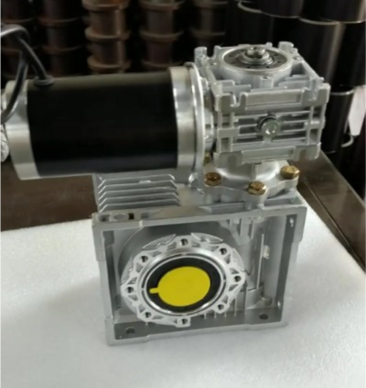 high torque 12V 24V 48VDC double worm gear motor 200W 400W 550W  double worm gearbox big ratio worm gearbox