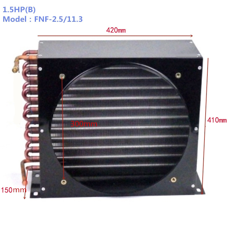 Air  cooled fin  type condensing unit condenser for cold room