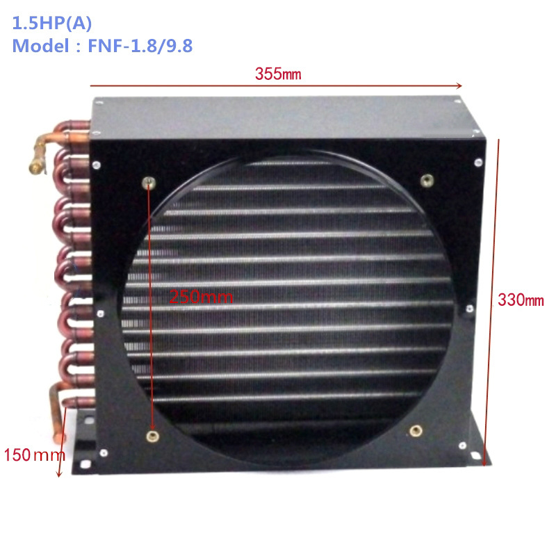 Air  cooled fin  type condensing unit condenser for cold room