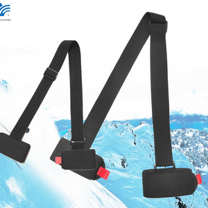 Factory Customized adjustable ski shoulder carrier on back ski carrier strap Snowboard Carrier Strap