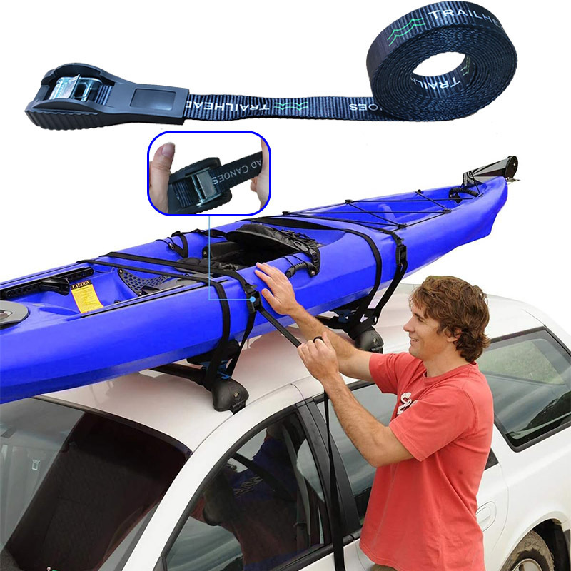 Surfboard Kayak SUP Surf Roof Rack Tie Down Straps Adjustable Cargo Kayak SUP Surf Roof Rack Tie Down Straps