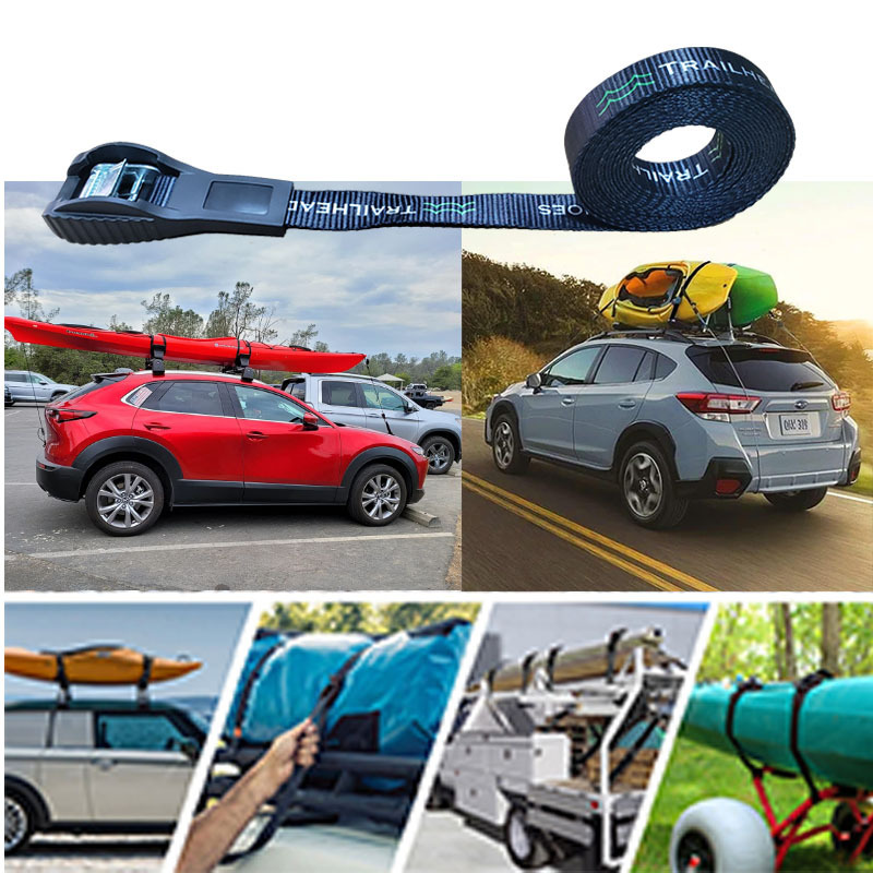 Surfboard Kayak SUP Surf Roof Rack Tie Down Straps Adjustable Cargo Kayak SUP Surf Roof Rack Tie Down Straps