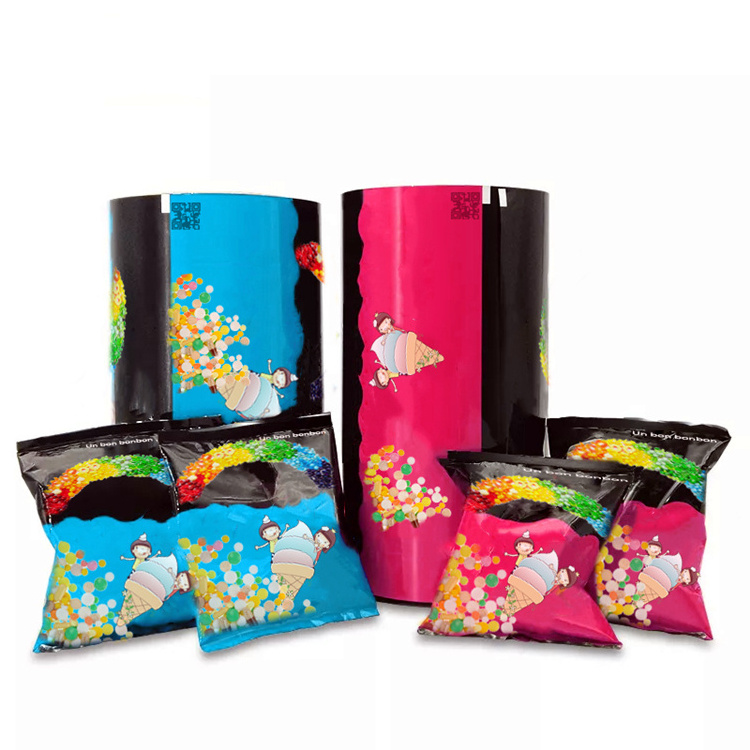 Custom Printed Plastic Rolls Laminated Aluminum Foil Film Biodegradable Flexible Packaging Film