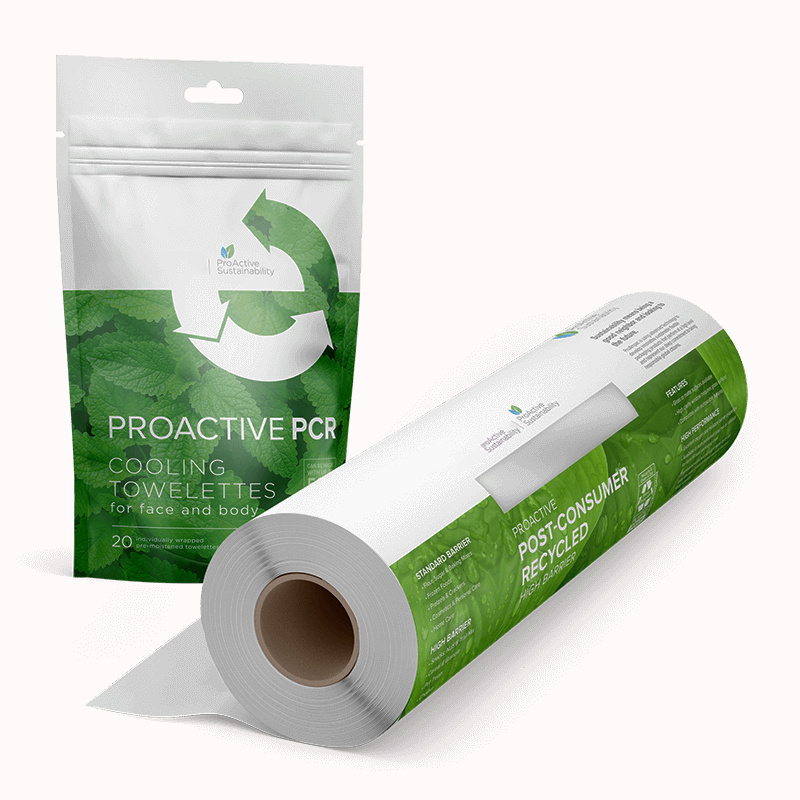 Custom Printed Plastic Rolls Laminated Aluminum Foil Film Biodegradable Flexible Packaging Film