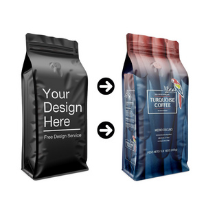 12oz 250g 500g 1kg Coffee Pouch Packaging Reusable Recyclable Custom Printed Ground Coffee Bags