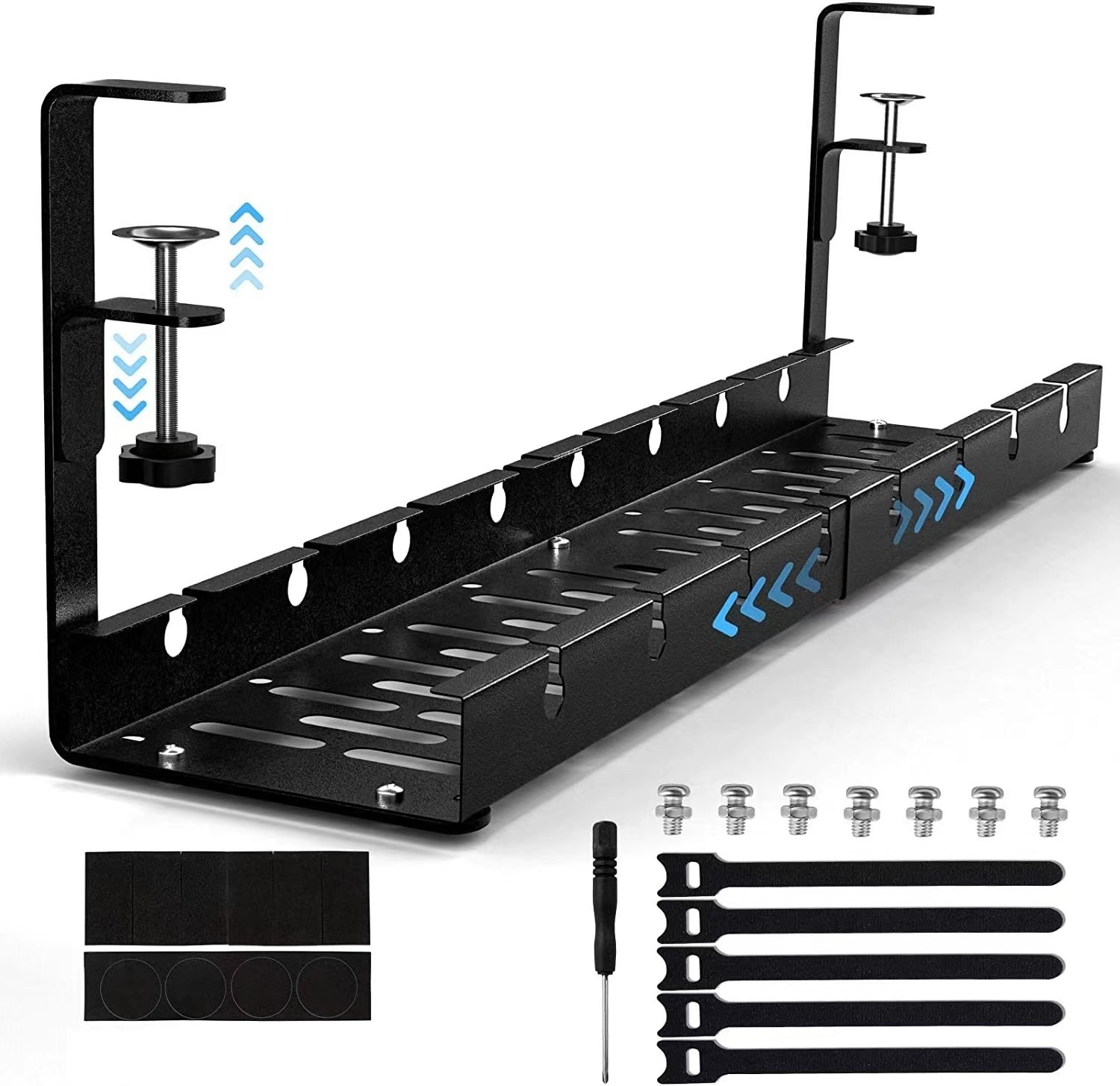 Under Desk Cable Tray Steel Cable Tray Ladder With Power Supply Wire Management Rack