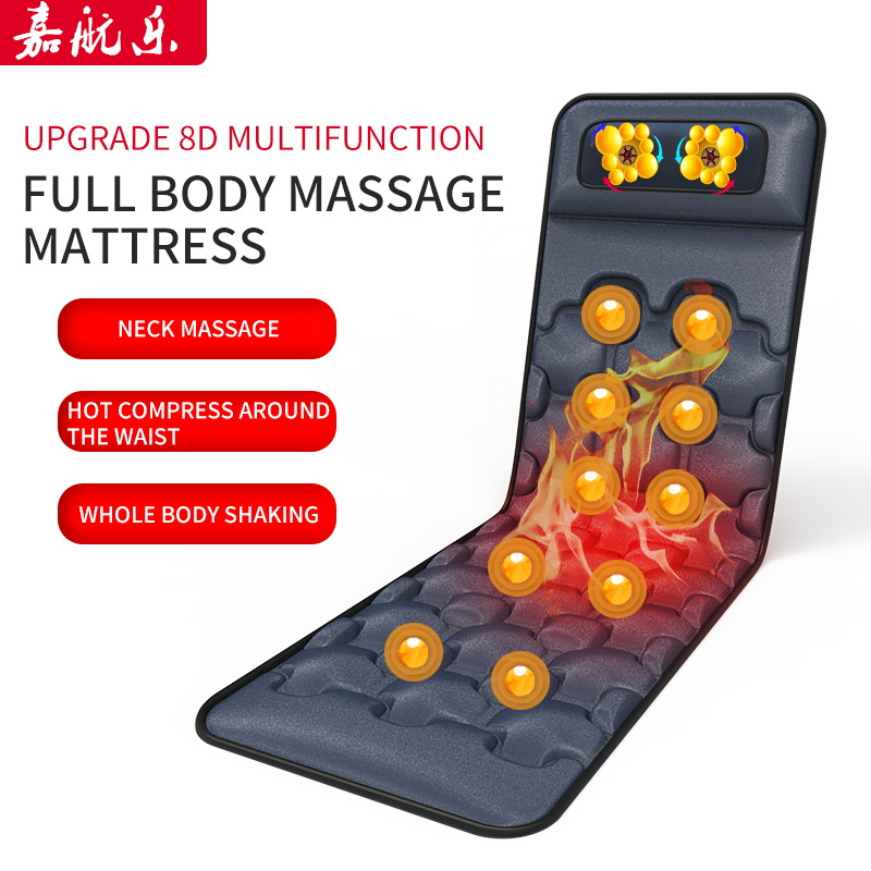 Gifts Electric Full Body Shiatsu Bed Comfortable Neck Waist Back Massage Mattress Cushion With Vibration