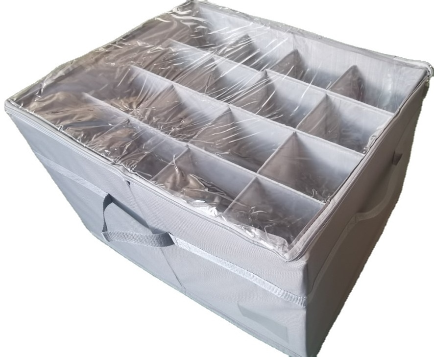 Shoe Organizer for Closet, Adjustable Shoe Box Storage Containers, Large Foldable Shoe Storage Bins with Clear Cover