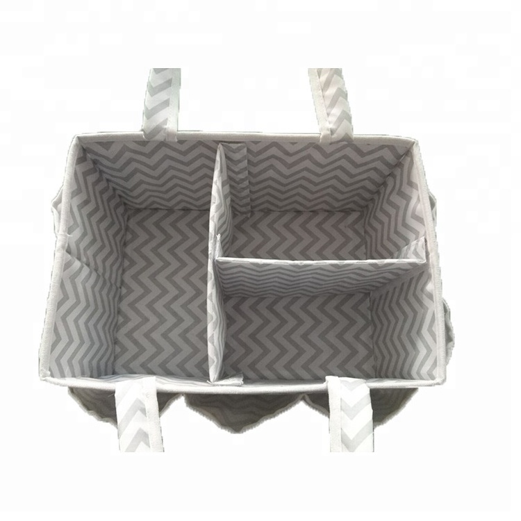 Baby Diaper Caddy - Nursery Storage Bin and Car Organizer for Diapers