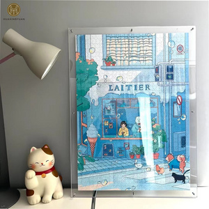 2023 new acrylic puzzle for adults, illustrated acrylic photo frame, customizable pattern for wall hanging photo frame.