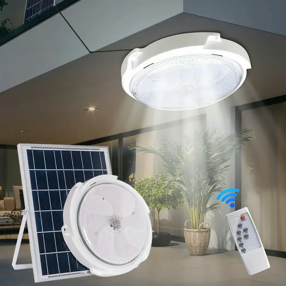 Indoor Solar Ceiling Light Factory Direct With Remote Control Solar Light Lamp For Indoor Indoor50 80 150 200 300 Wattage Solar