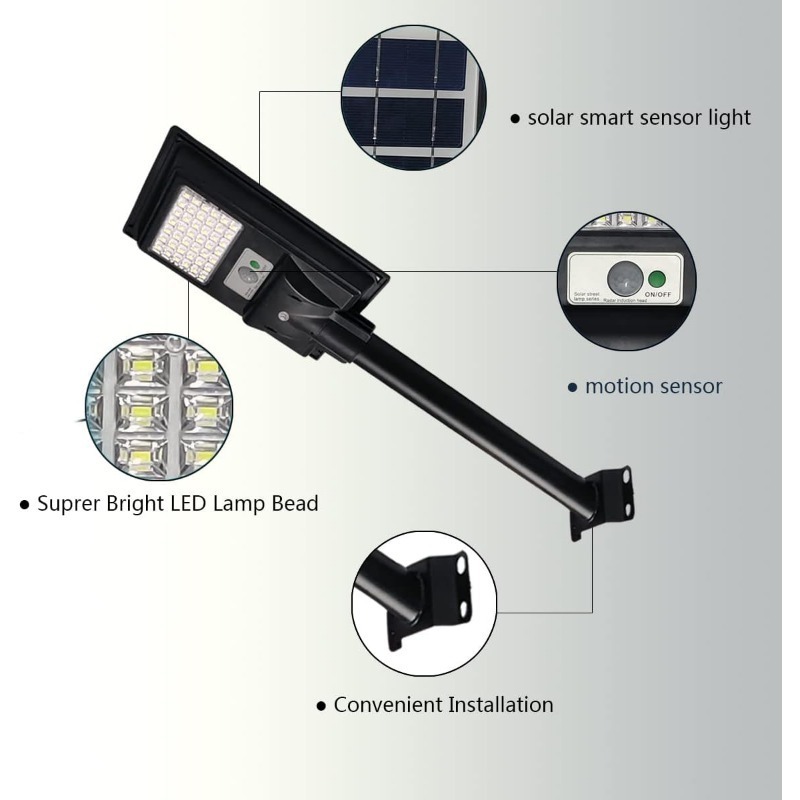 Omsen Control Integrated Road Waterproof Ip65 Street Lamp 60w All In One Outdoor Led Solar Street Light