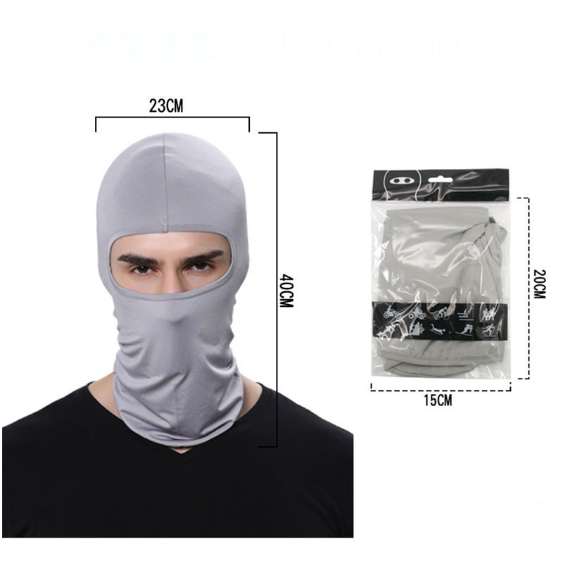 Wholesale Custom logo face mask Knit Full Face Cover Ski Mask 1 hole balaclava cap hat