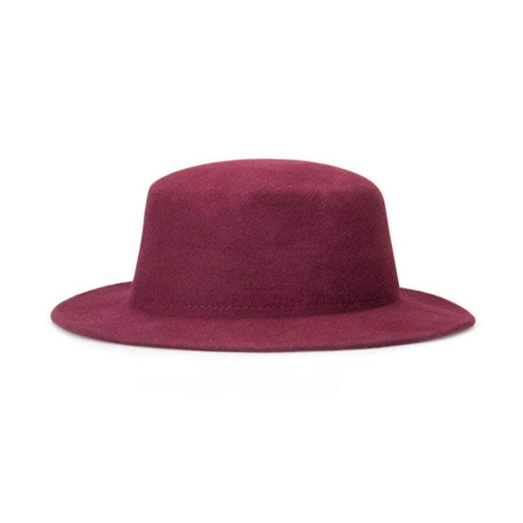 24h free design Unique Black Wool Felt Trilby Men Fedora Hats wholesale