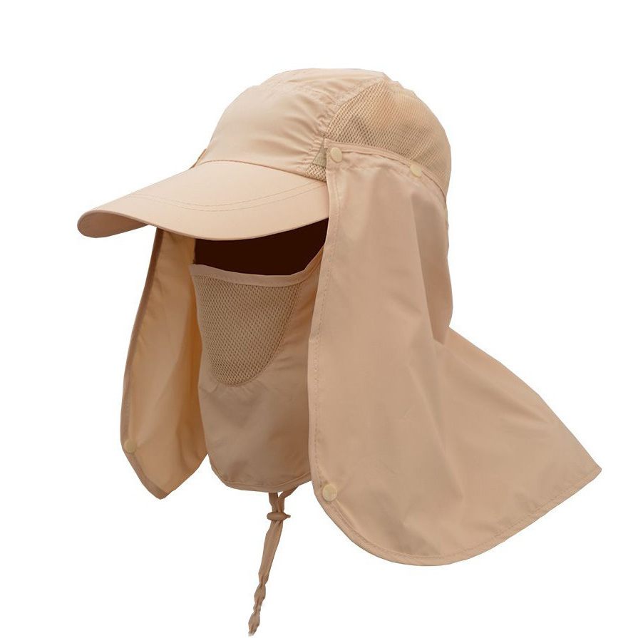 Outdoor bucket Fishing Cap Sun Protection Hat With Neck Cover