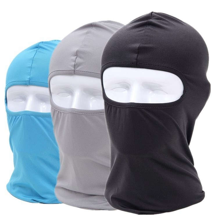 Wholesale Custom logo face mask Knit Full Face Cover Ski Mask 1 hole balaclava cap hat