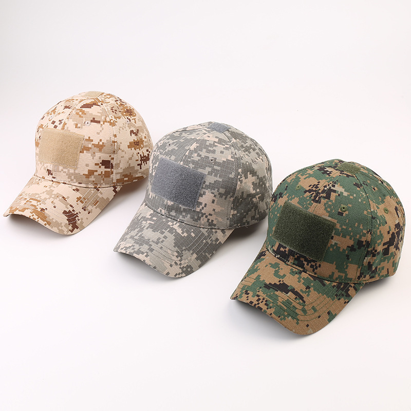 manufacturer  Camouflaged Tactical  base ball cap custom cotton baseball blank camo hat