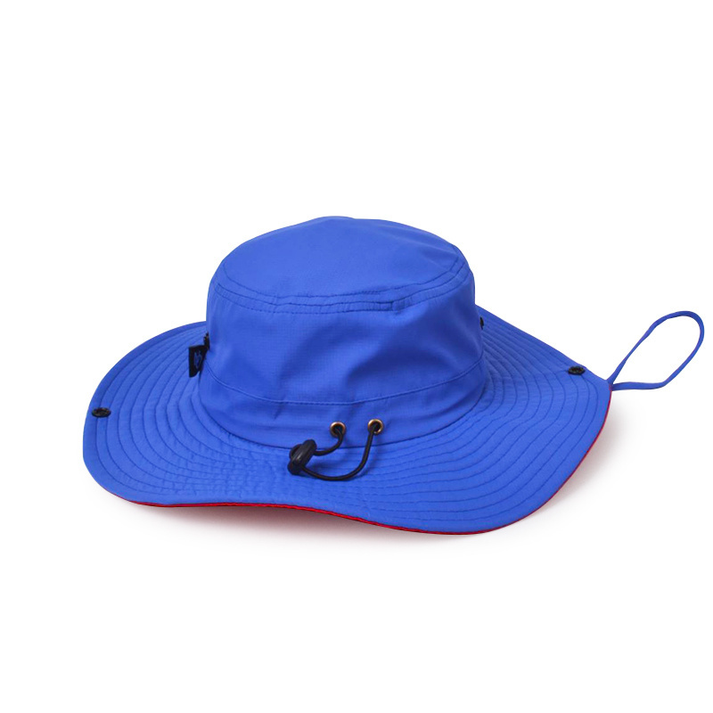 manufacturer wide Big brim boonie fishing Fisherman Safari hat Printed Logo custom surfing bucket hat with string